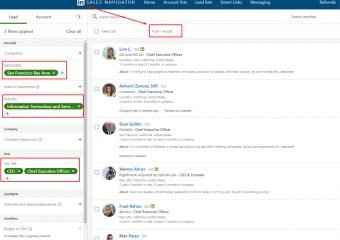 CEO Search — LinkedIn Sales Navigator