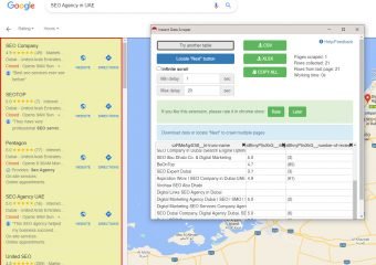 Data Scraping from Google Maps